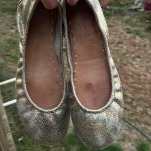 Tieks Sparkling Gold Flats